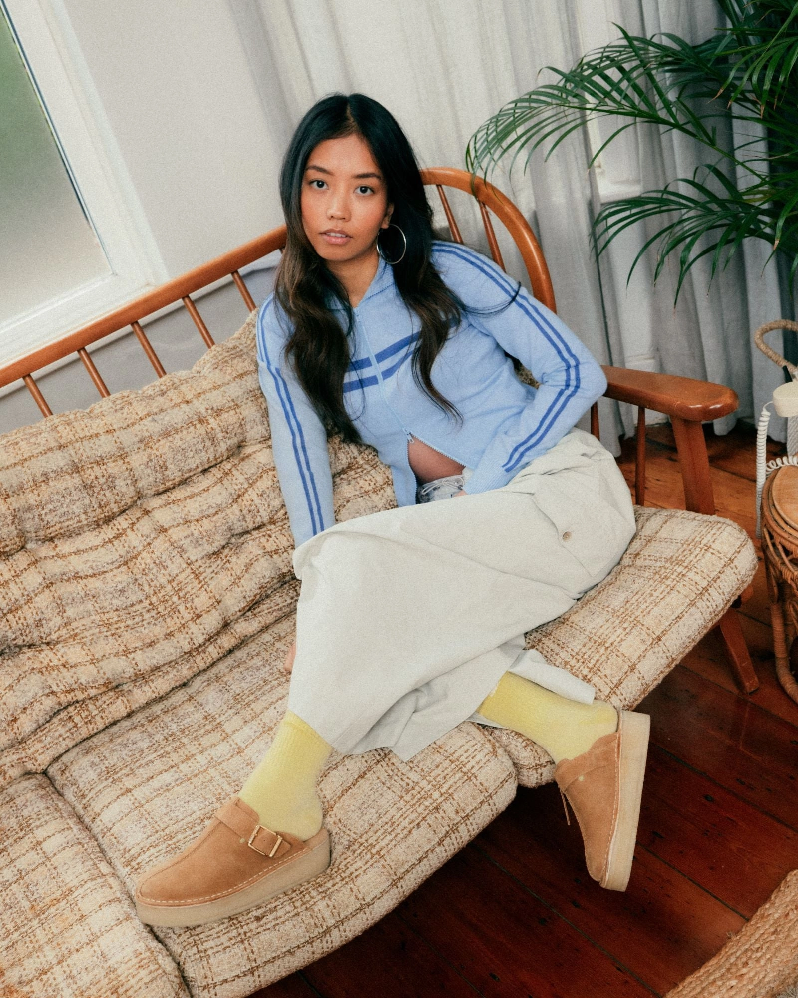 Trekwedge Mule Mid Tan Suede Low Heel Wear Often