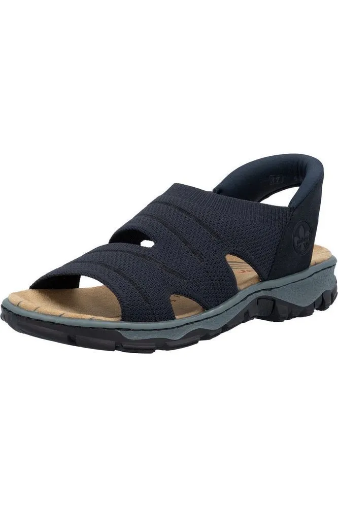Rieker Women's Walking Sandals 68895-14 in Navy Wander Wear