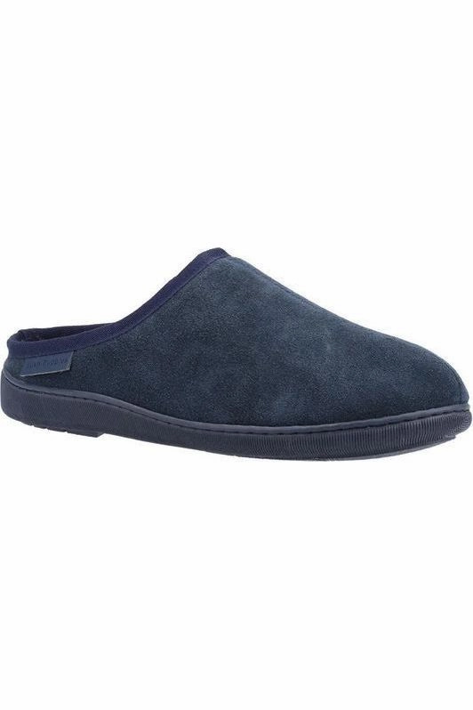 Moon Glow Train Ride Hush puppies Ashton mens slippers in Navy