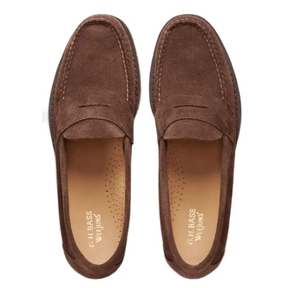 Mudd Loafers G.H. Bass Men's Logan Suede Weejuns Loafer in Brown