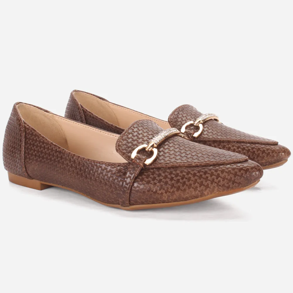 Women's "IRA" Pointed Toe Slip On Flat Pumps Racing Running Shoes