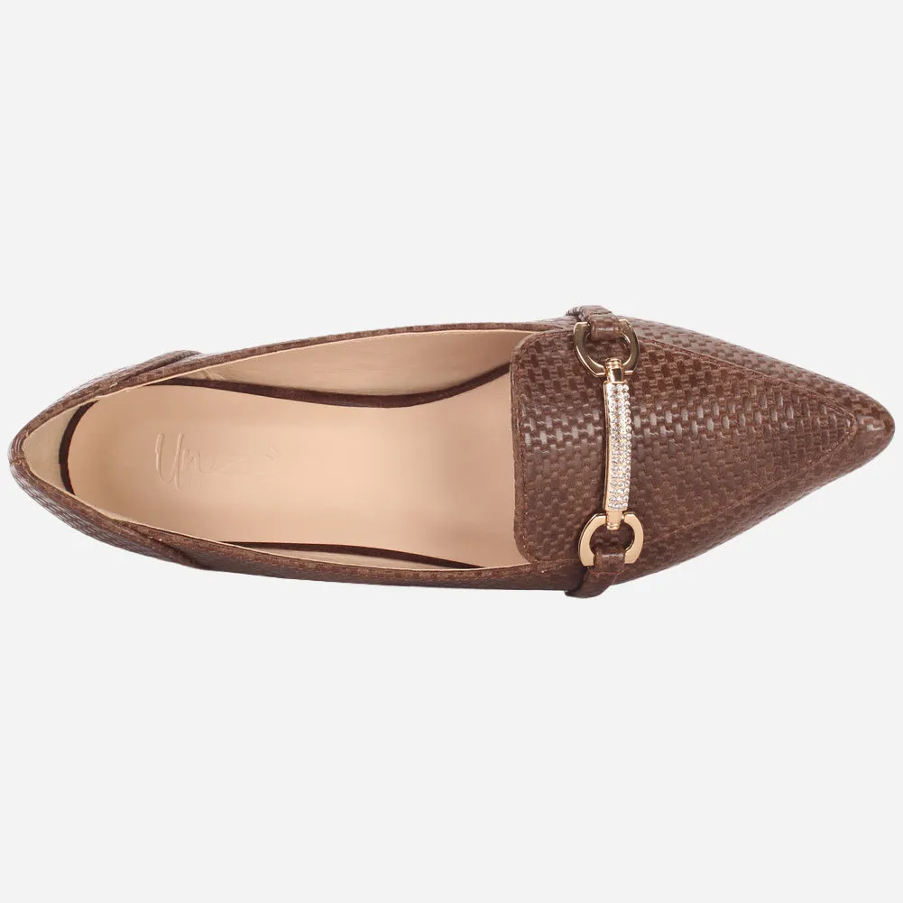 Best Running Shoes To Support Flat Feet Women's "IRA" Pointed Toe Slip On Flat Pumps