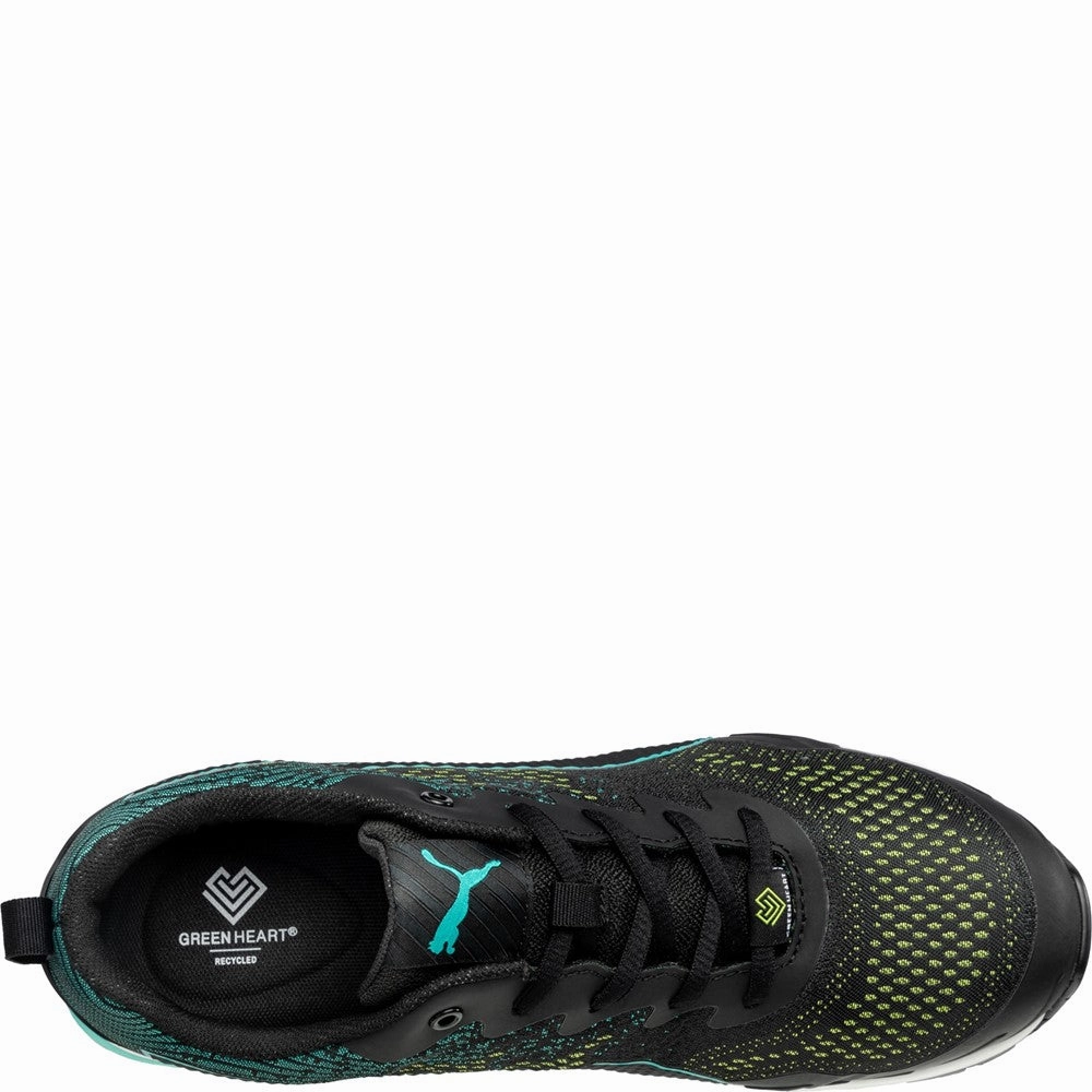 Lateral Support Puma Safety Vivid Green Heart Low Trainer