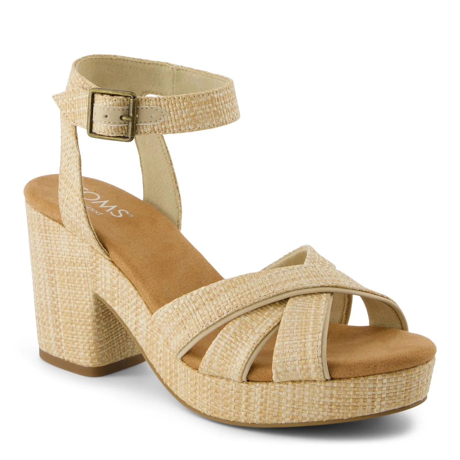 Comfortable Daily Footwear Open Air Women's Toms, Majorca Strappy Heeled Sandal