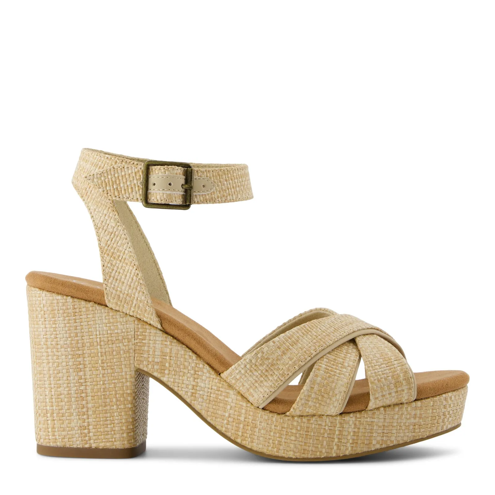 Chill Essential Universal Fit Women's Toms, Majorca Strappy Heeled Sandal