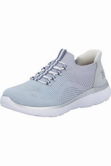 supportive upper shoes Rieker Ladies trainer M5066-30 in Aqua