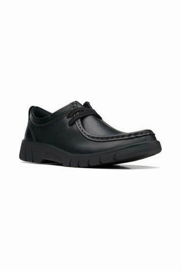 Camp Glow Clarks Branch Low Youth black leather