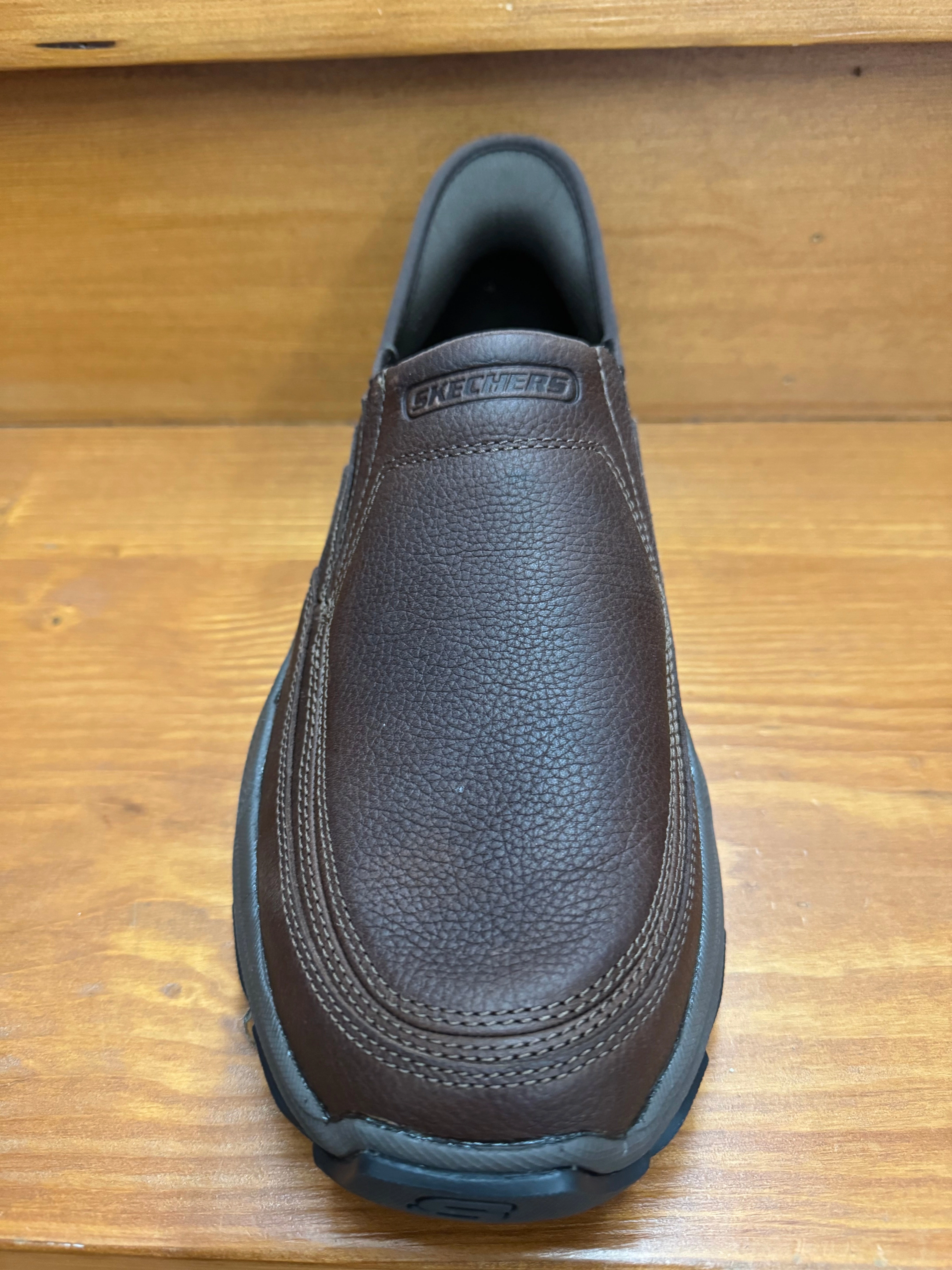 Skecher Slip ins Respected-Elgin Brown 204810 RDBR Active Fit Relaxed Motion