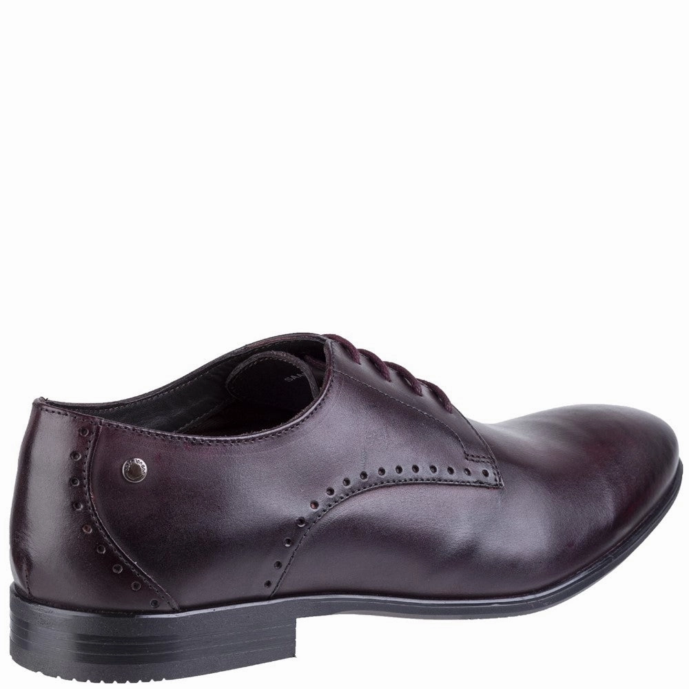 Base London Westbury Washed Plain Toe Derby Shoe Lift Step