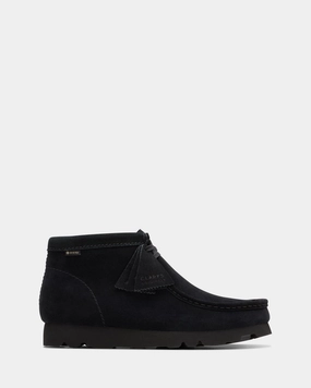 WALLABEE BOOT GORE-TEX Black Suede High   Quality Leather Secure fit