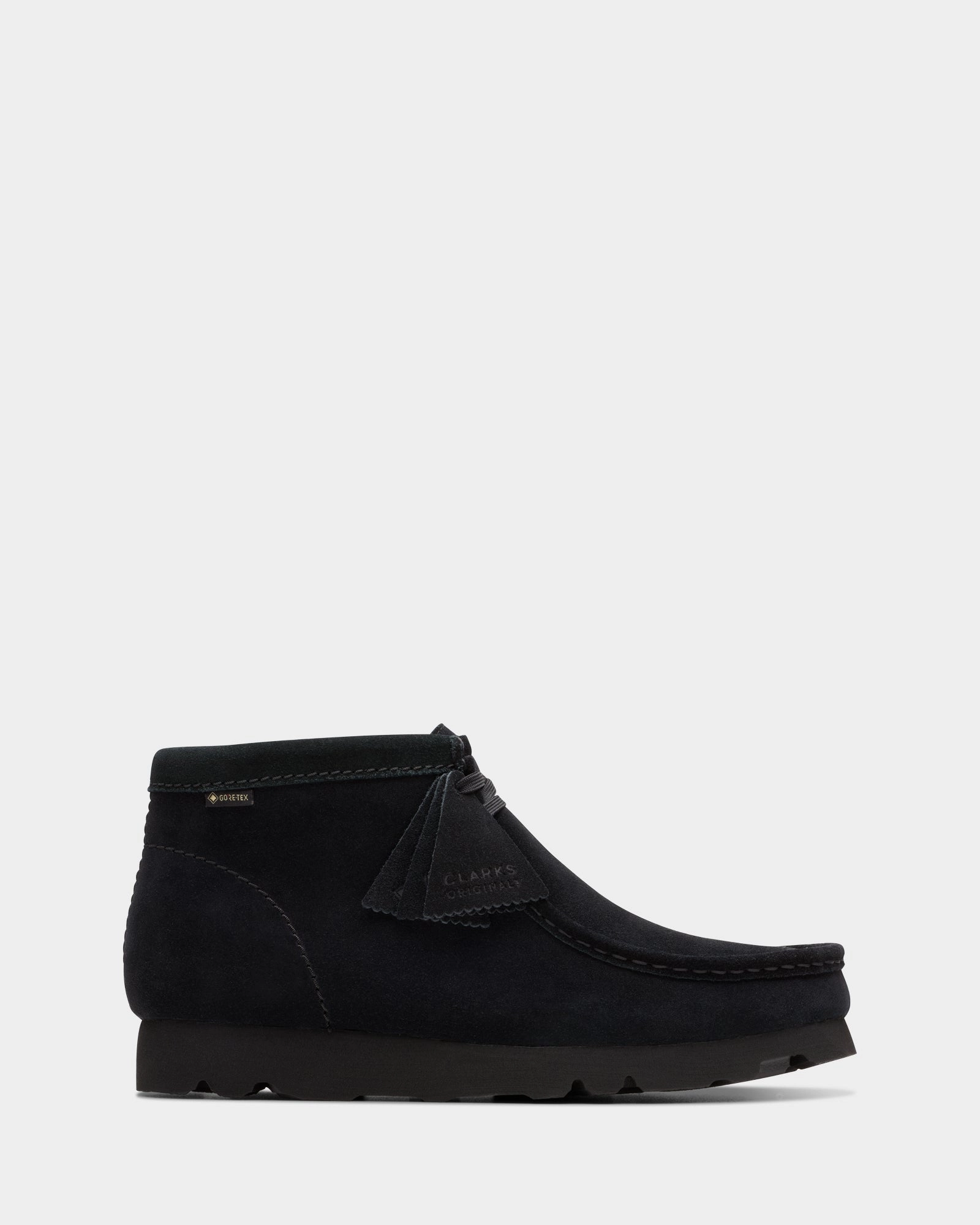 WALLABEE BOOT GORE-TEX Black Suede High   Quality Leather Secure fit