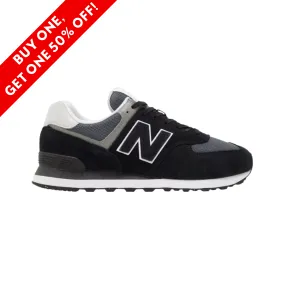 Men's 574 Core - Black with White and Grey (D Width) New Balance 0 Drop