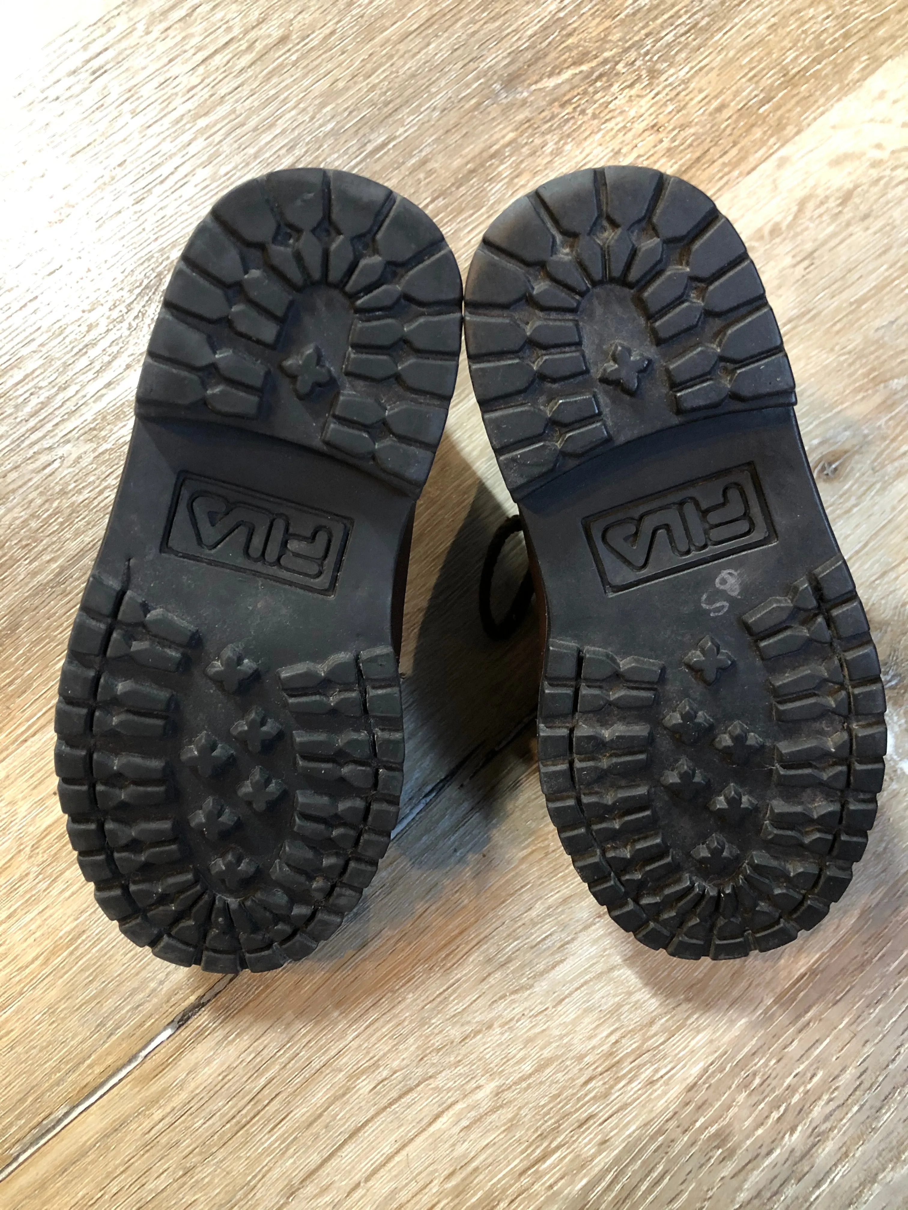 Adidas Nitro Wrestling Shoes Fila Brown Leather Kids Boots SOLD