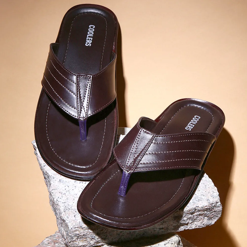 Sand Slippers Coolers Casual Brown Slippers For Men COOL99-120 By Liberty