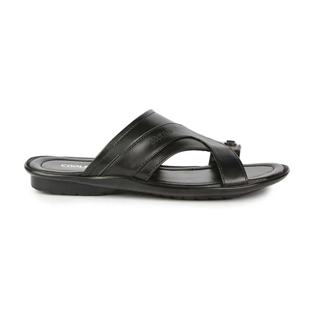 Platform Ballet Slippers Coolers Casual (Black) Slippers For Men COOL99-12 By Liberty