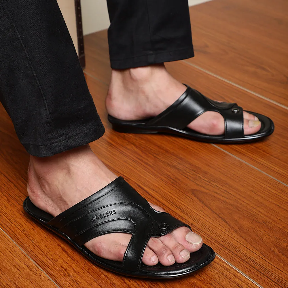 Coolers Casual (Black) Slippers For Men COOL99-12 By Liberty Slippers For Sale