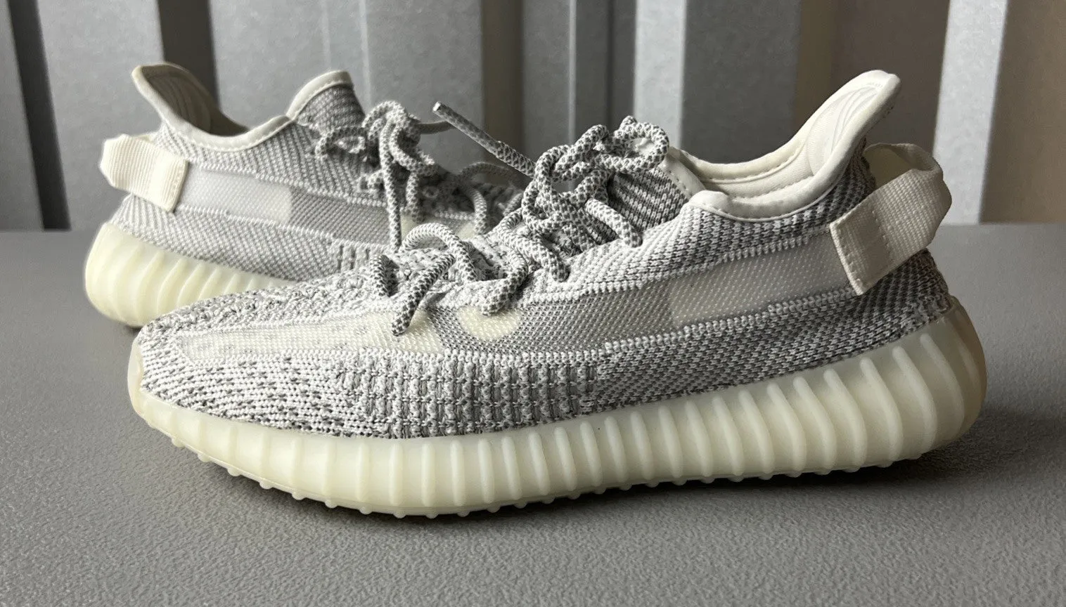 Adidas Yeezy Boost 350 V2 Static (Left 7.5 / Right Size 7) Adidas Shoes Graffiti