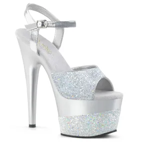 ADORE-709-2G Pleaser Silver Sexy Platform Shoes (Pole Dancing Heels) Asics Vs Under Armour Shoes