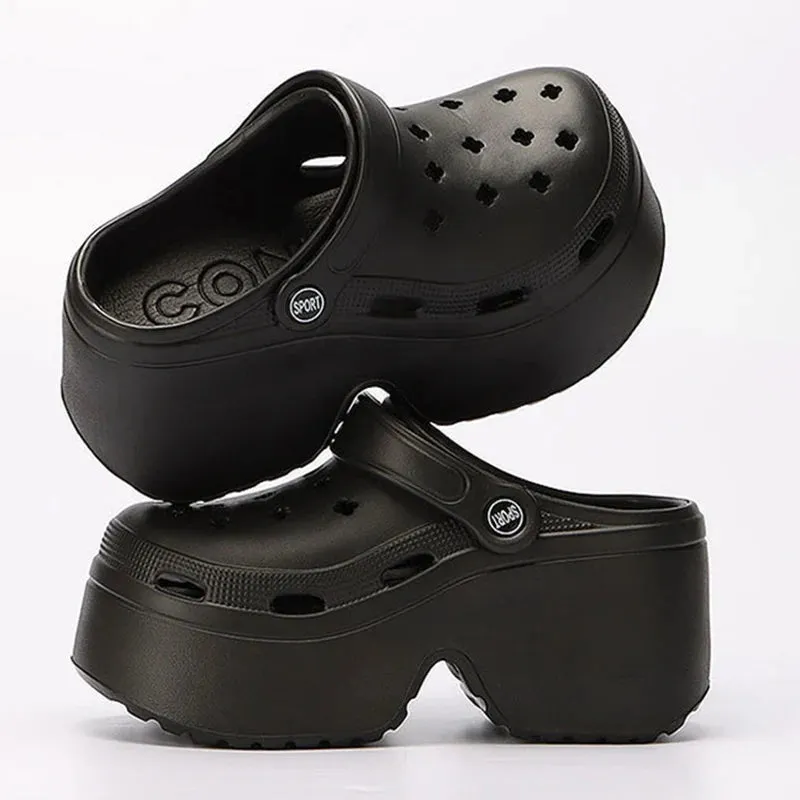 House Slippers Near Me Lucyever Chunky Platform Clogs Sandals for Women Summer Stylish Non Slip Beach Slippers with Thick Bottom Comfort