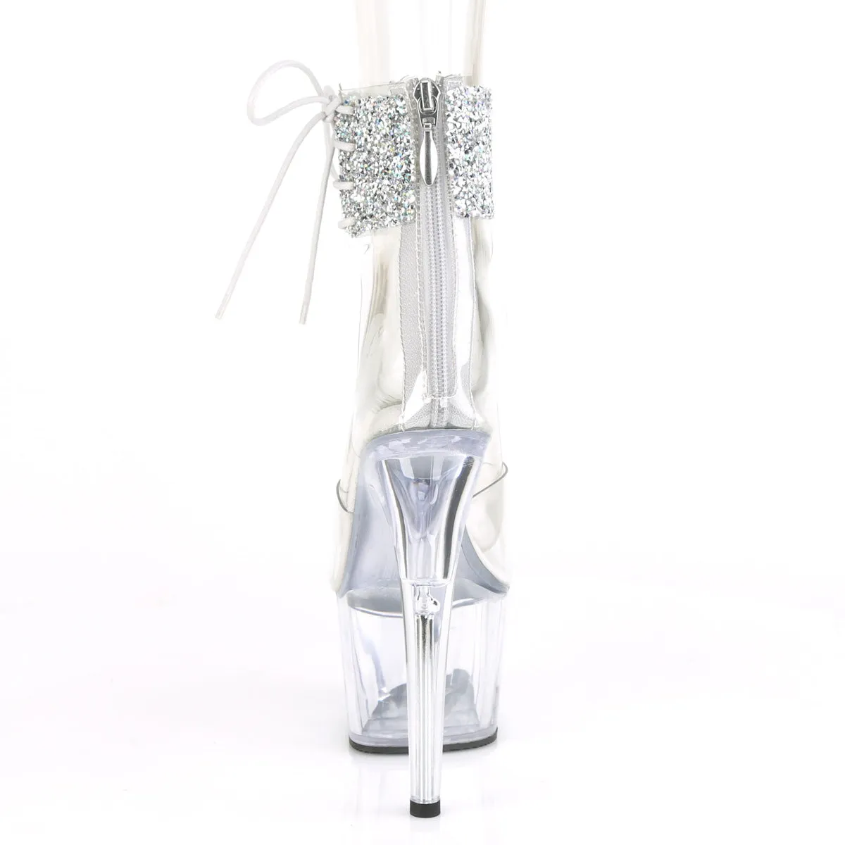 ADORE-724RS-02 Pleaser Clear/Silver Sexy Platform Shoes (Pole Dancing Heels) Asics Water Shoes