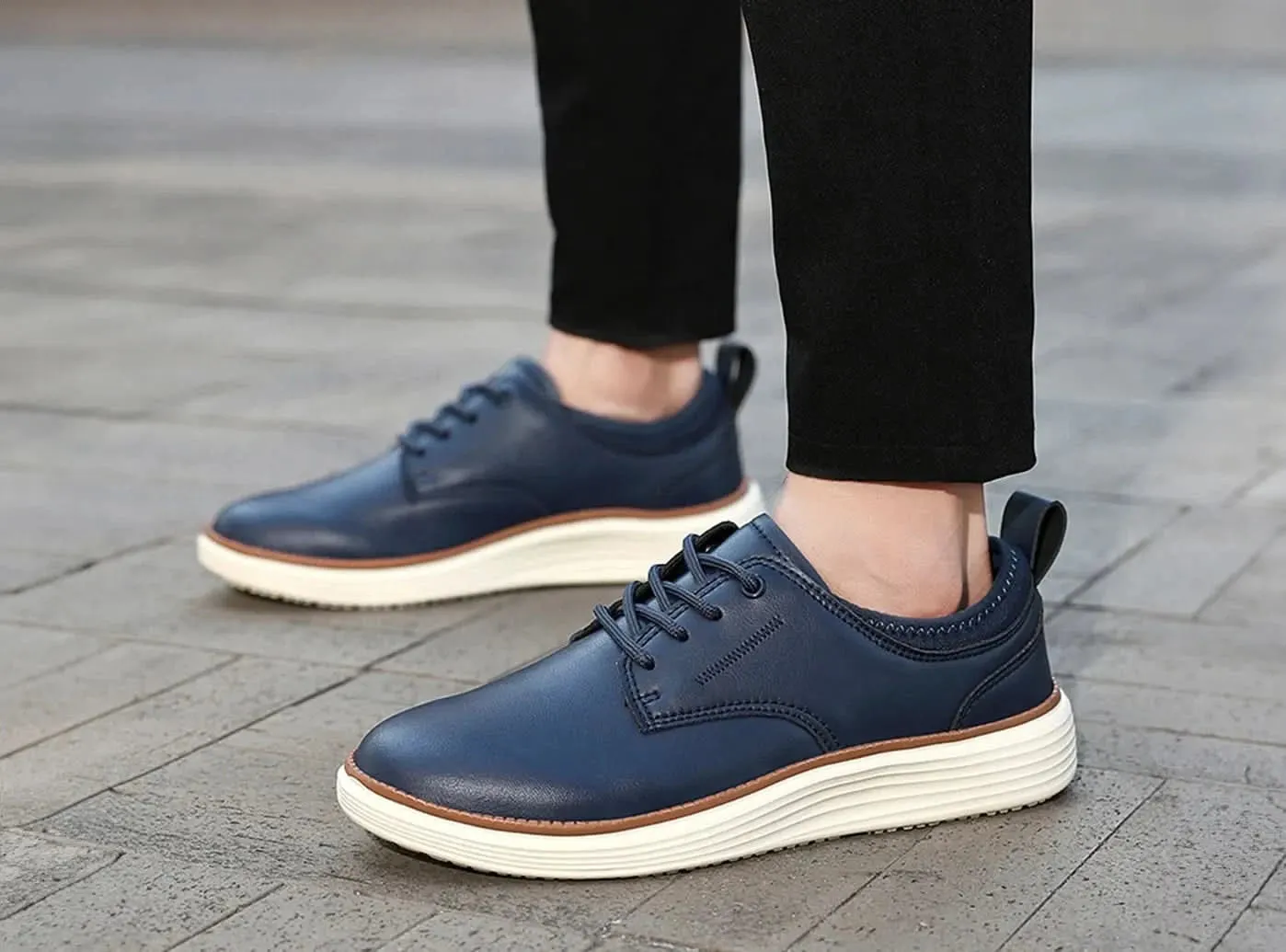 FitVille Men's Casual Dress Shoes Oxford Tweed Loafers