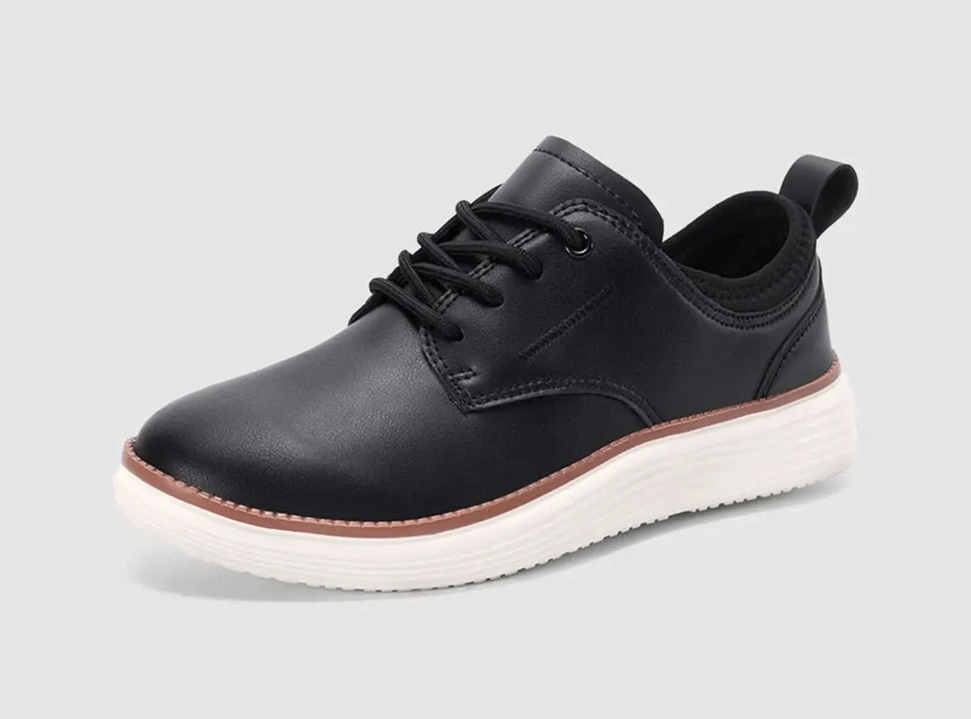 Vegan Leather Loafers FitVille Men's Casual Dress Shoes Oxford