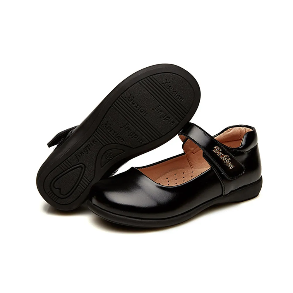 Leather Mary Jane Flat Girl Casual Shoes(Toddler/Little Kid/Big Kid) Similar Running Shoes To Asics Kayano