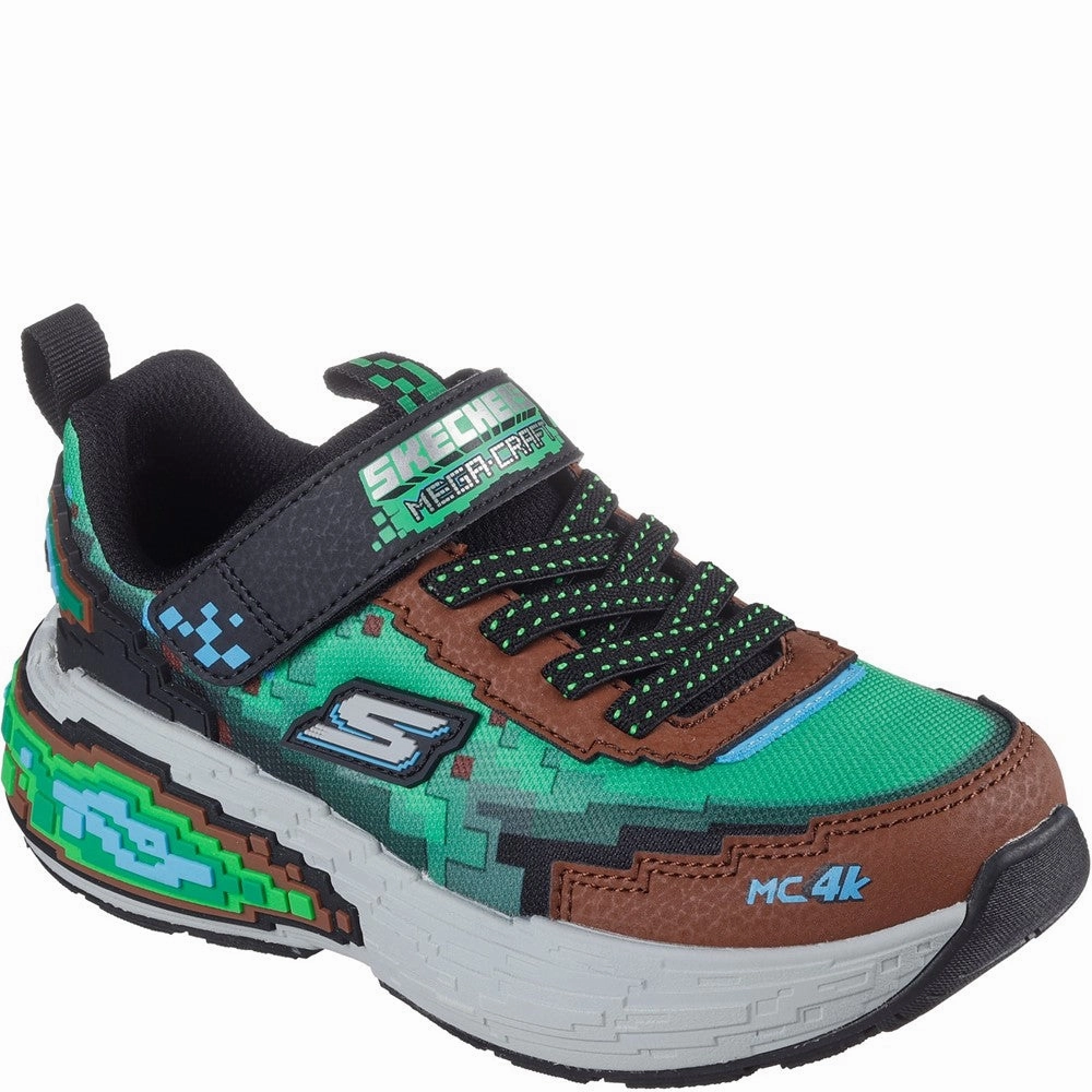 Sidewalk Walk Relaxed Step Skechers Mega-Craft 4K Trainer