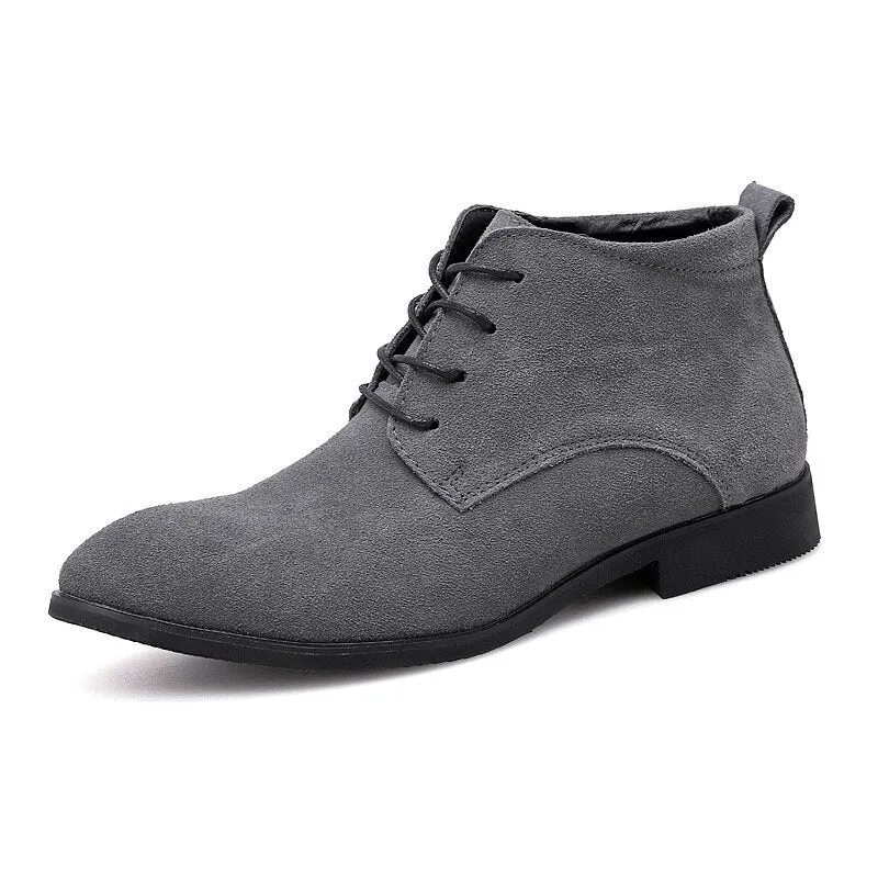 West Louis Luxury Business-Men Suede Leather Chukka Boots Adidas Skate Shoe
