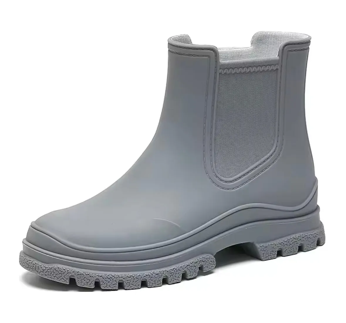 Ackermans Rain Boots Women Fashion Color Ankle Rain Boots