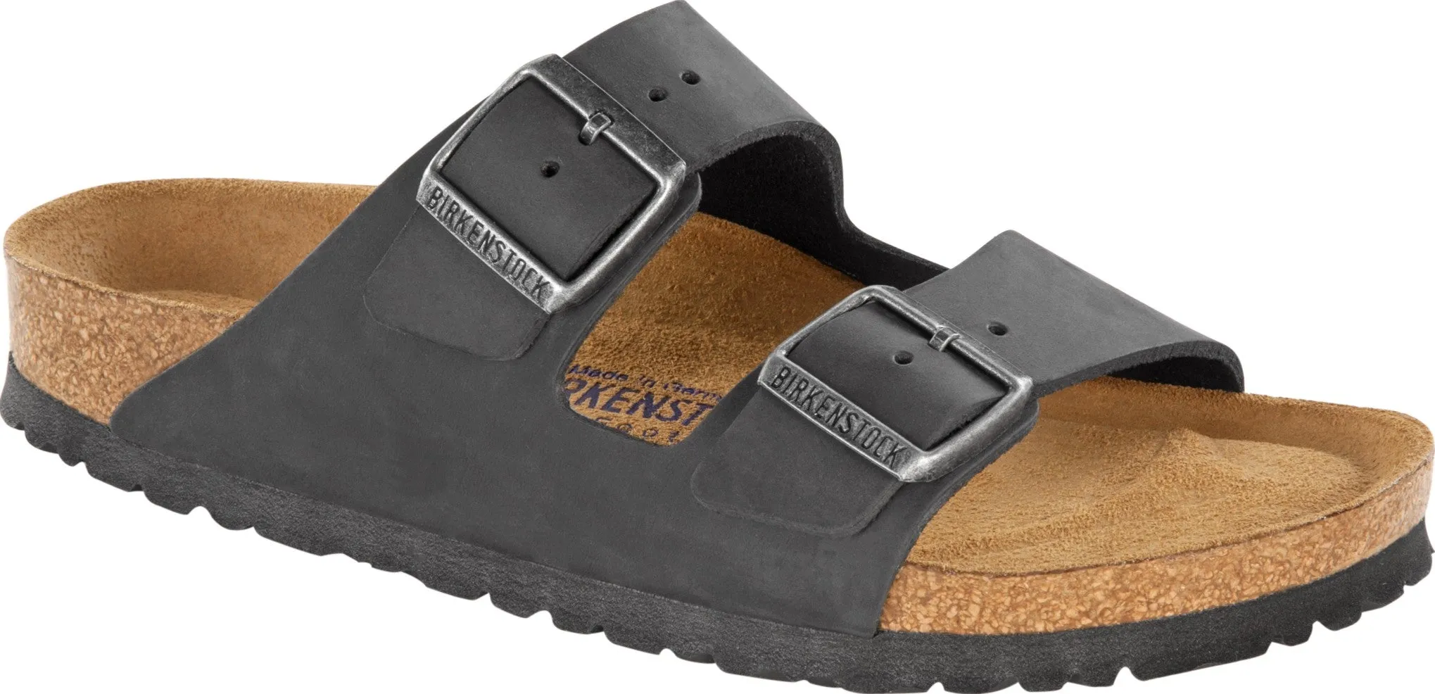 Birkenstock Arizona Soft footbed Black Oiled leather 752481 & 752483 unisex Wave Fun