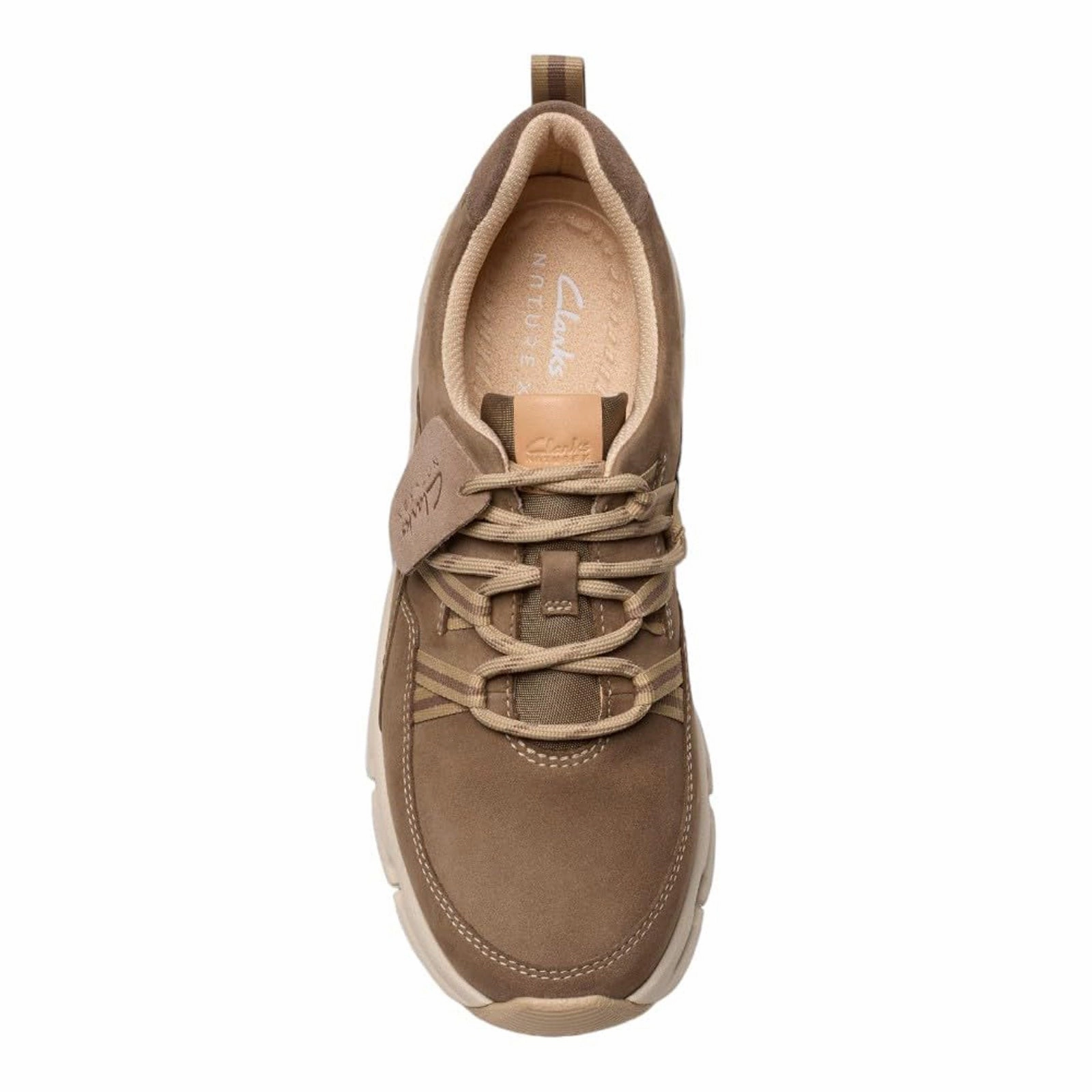 Women's Clarks, Naturex Tie Waterproof Sneaker running in a suburban area shoes running - efficiency