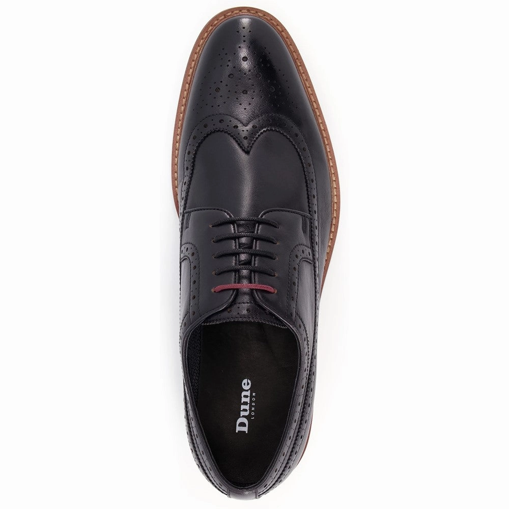 Dune Superior Leather Wingtip Brogue Shoes Fine Dining