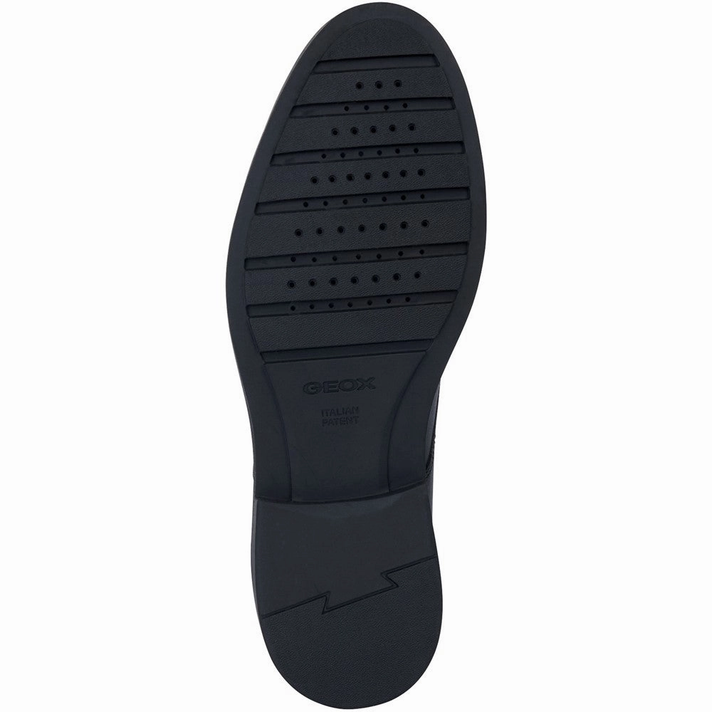 Pull Tab Simple Lines Geox J Zheeno A Senior School Shoes