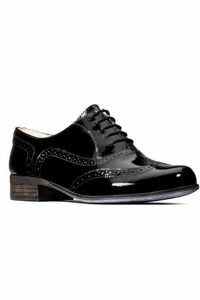 Clarks Hamble Oak in Black Patent leather Star Night Track Step