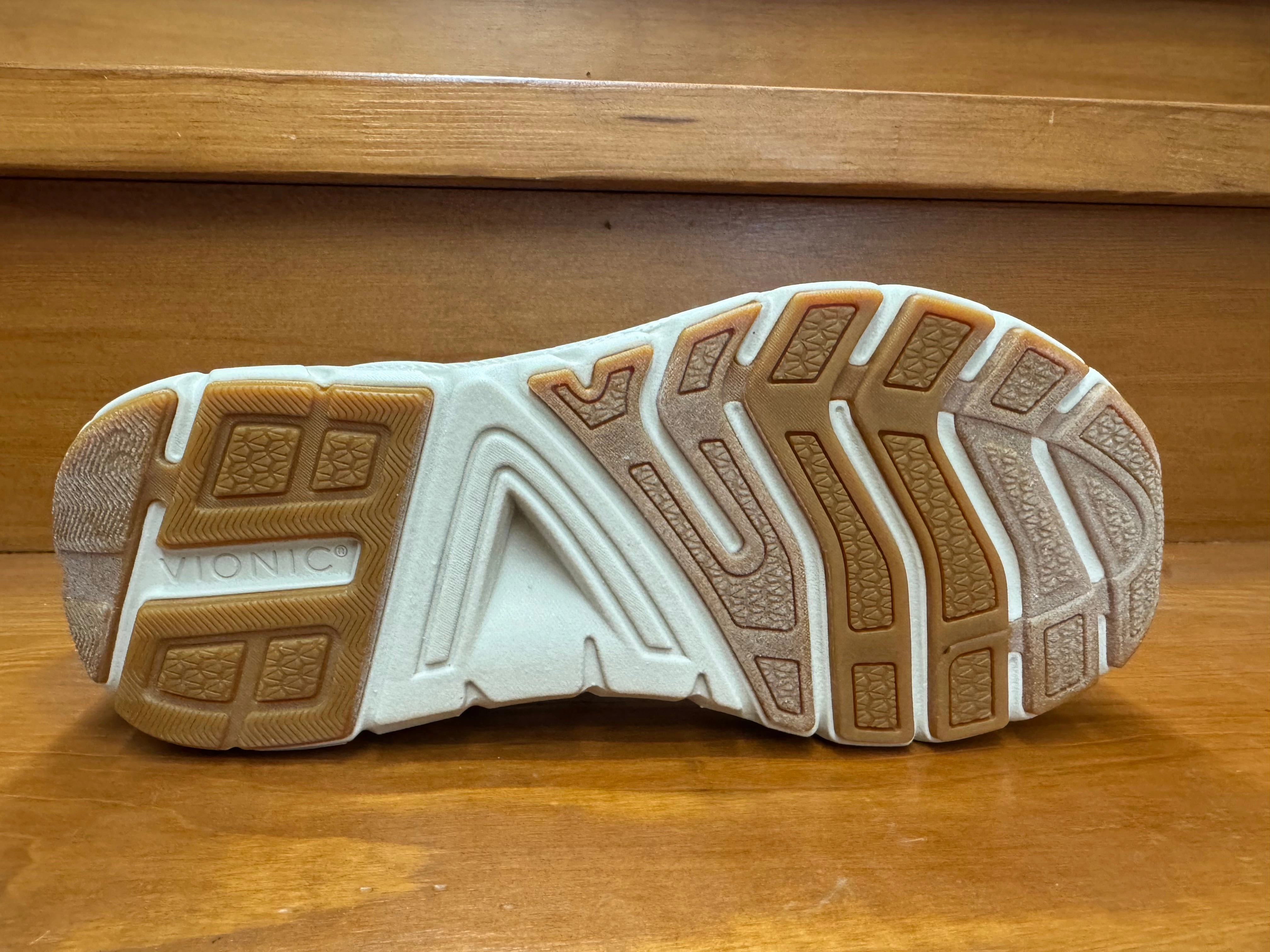 Outdoor Use Vionic Walk Max Wanderer Sandal Cream Stripe Canvas