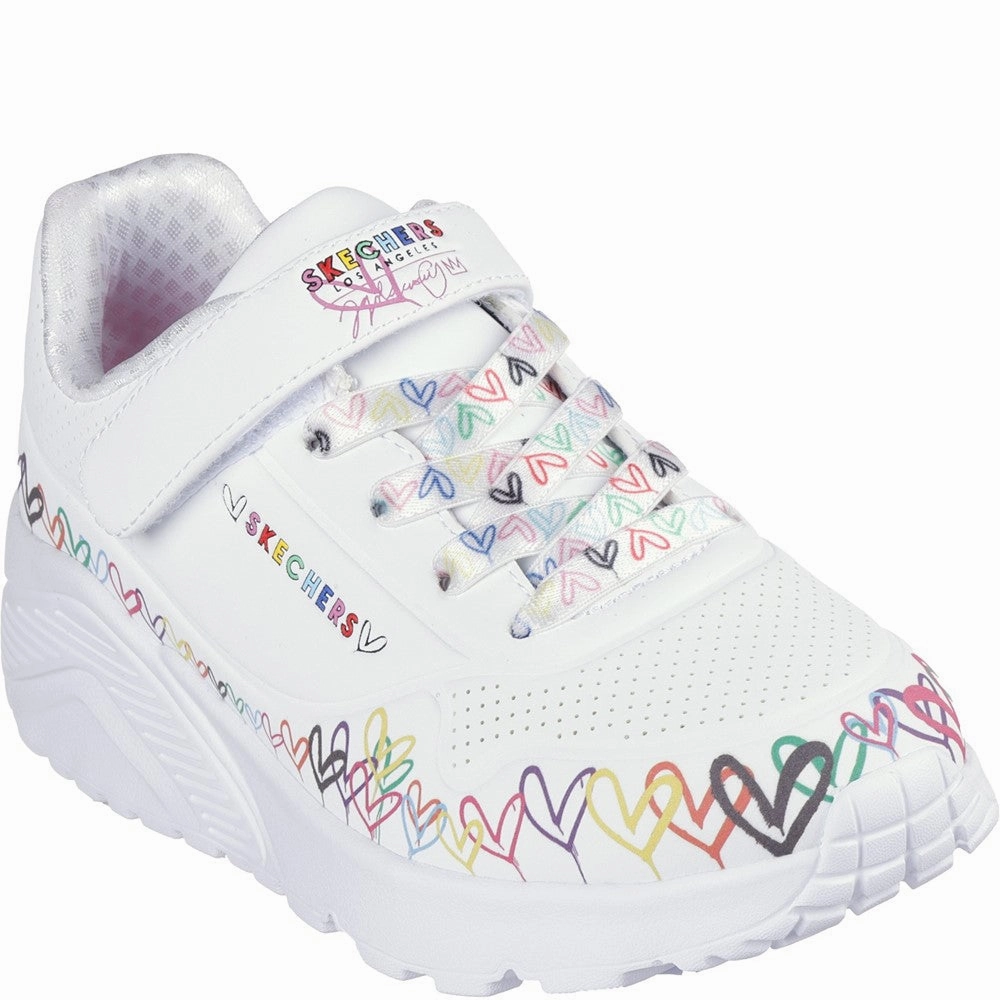 Comfortable to walk Stand Comfort Skechers Uno Lite Heart Craze Trainers