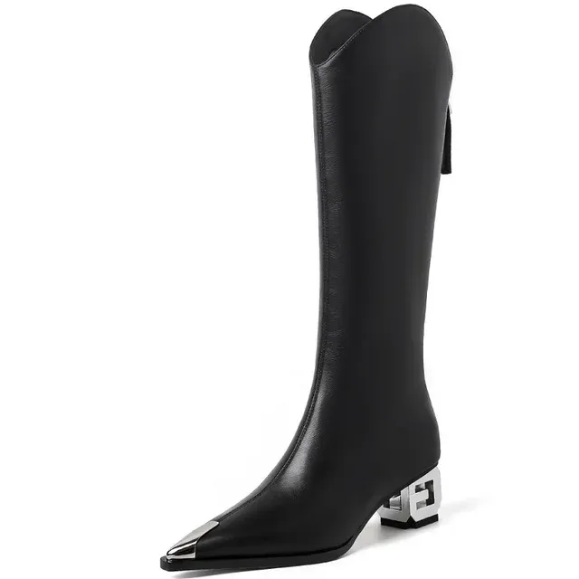 USS Shoes Esnevi Women's Fashion Pointed Toe Boots Non Slip Shoes Adidas