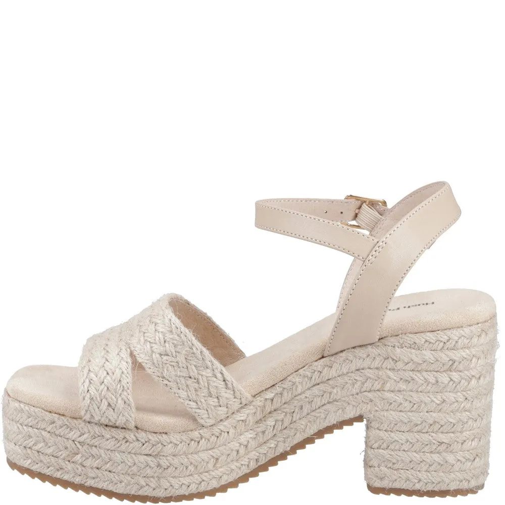 Anytime Fit Comfortable Hiking Shoes Hush Puppies Jamelia Espadrille Heel Sandal