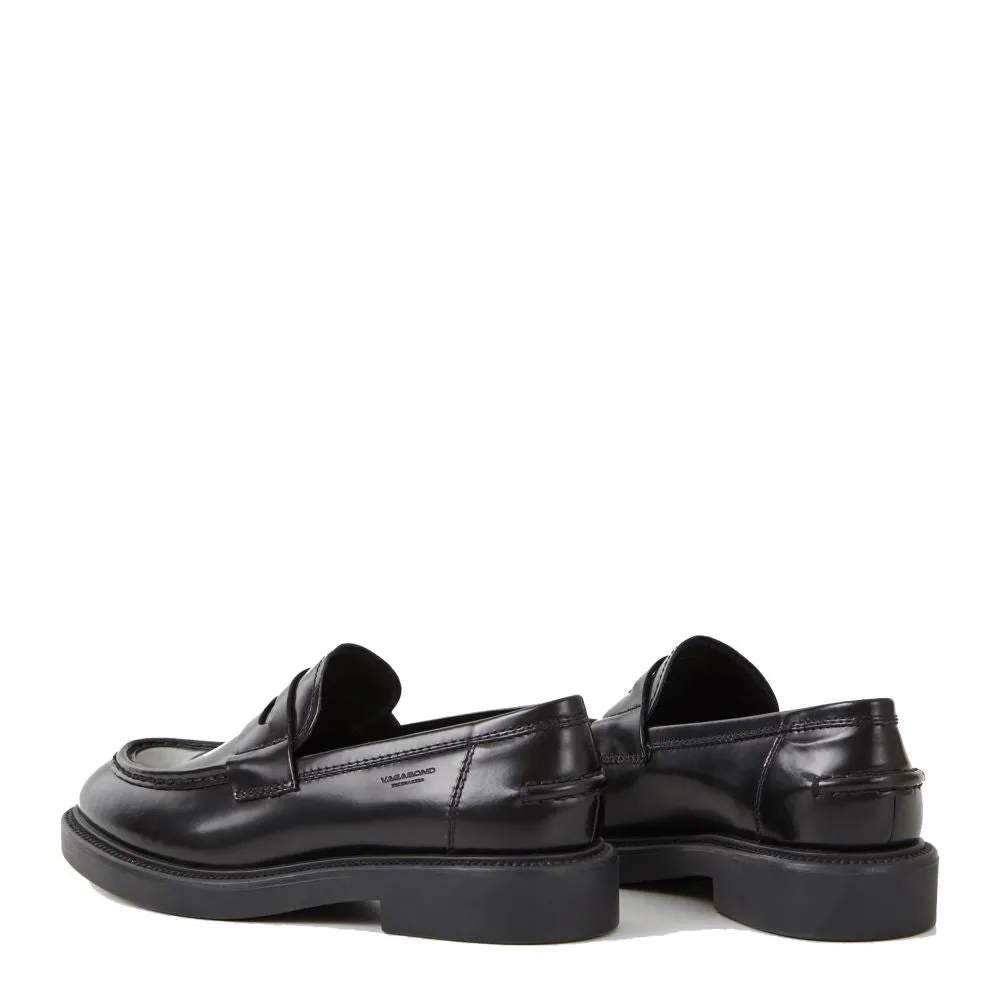Travel Loafers Vagabond Women's Alex W Loafer in Black Polished Leather