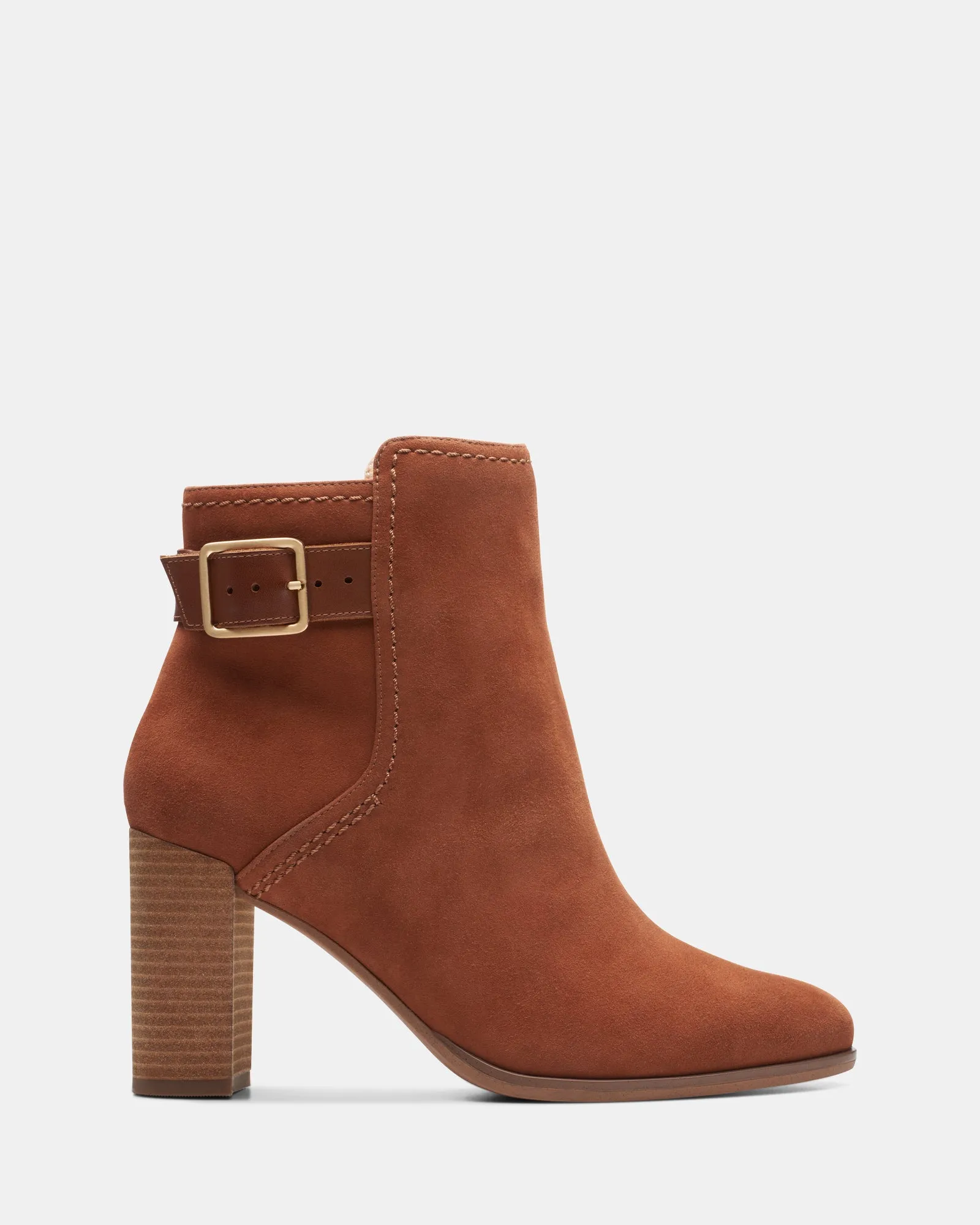 Freva85 Buckle Caramel Suede Water Guard
