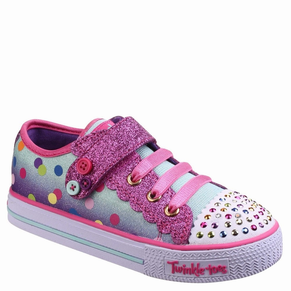 Work Comfort Skechers Twinkle Toes Shuffles - Dazzle Dots