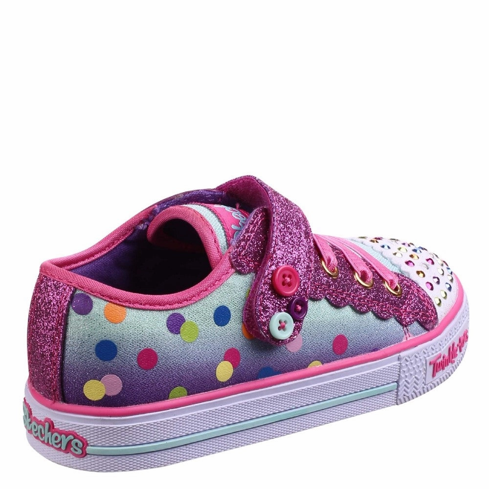 Skechers Twinkle Toes Shuffles - Dazzle Dots City Friendly
