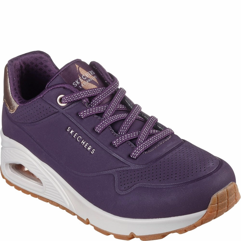 Single - layer Skechers Uno - Shimmer Away Trainer