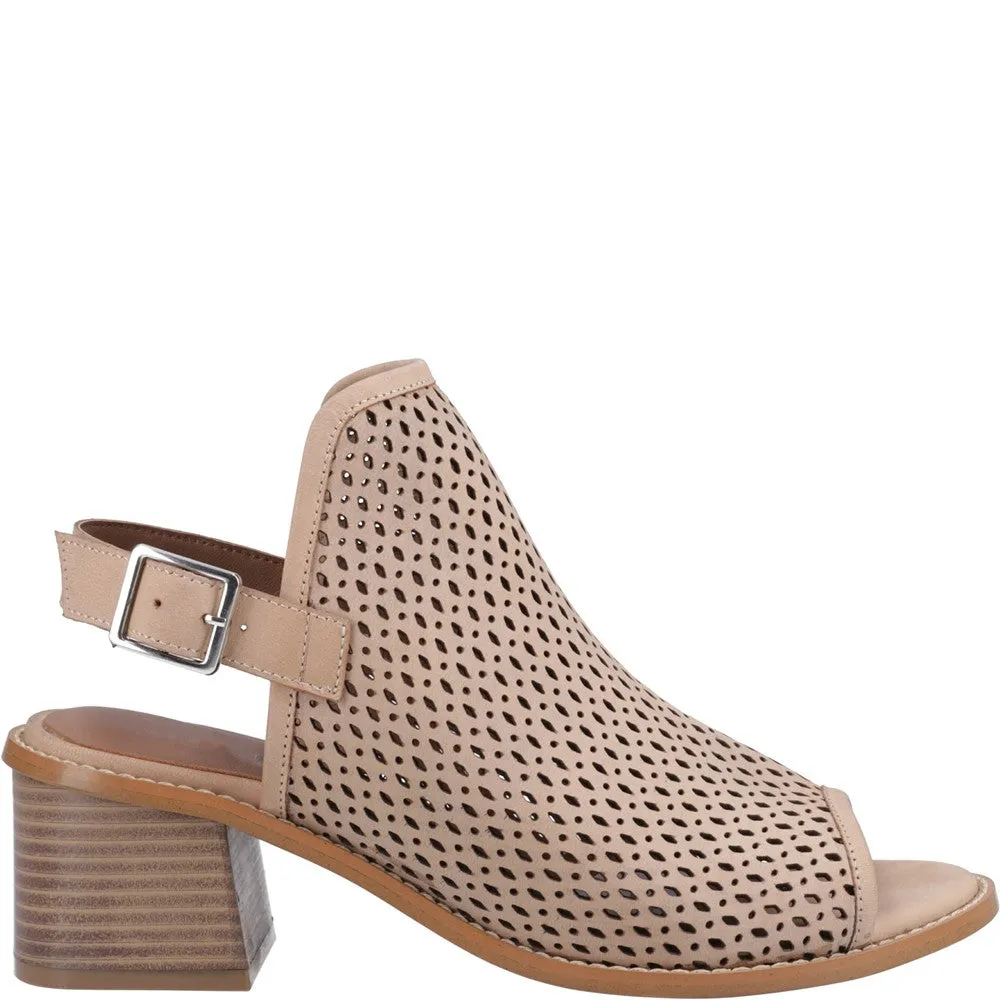 Elastic Straps Wraparound Design Hush Puppies Louise Heeled Sandal