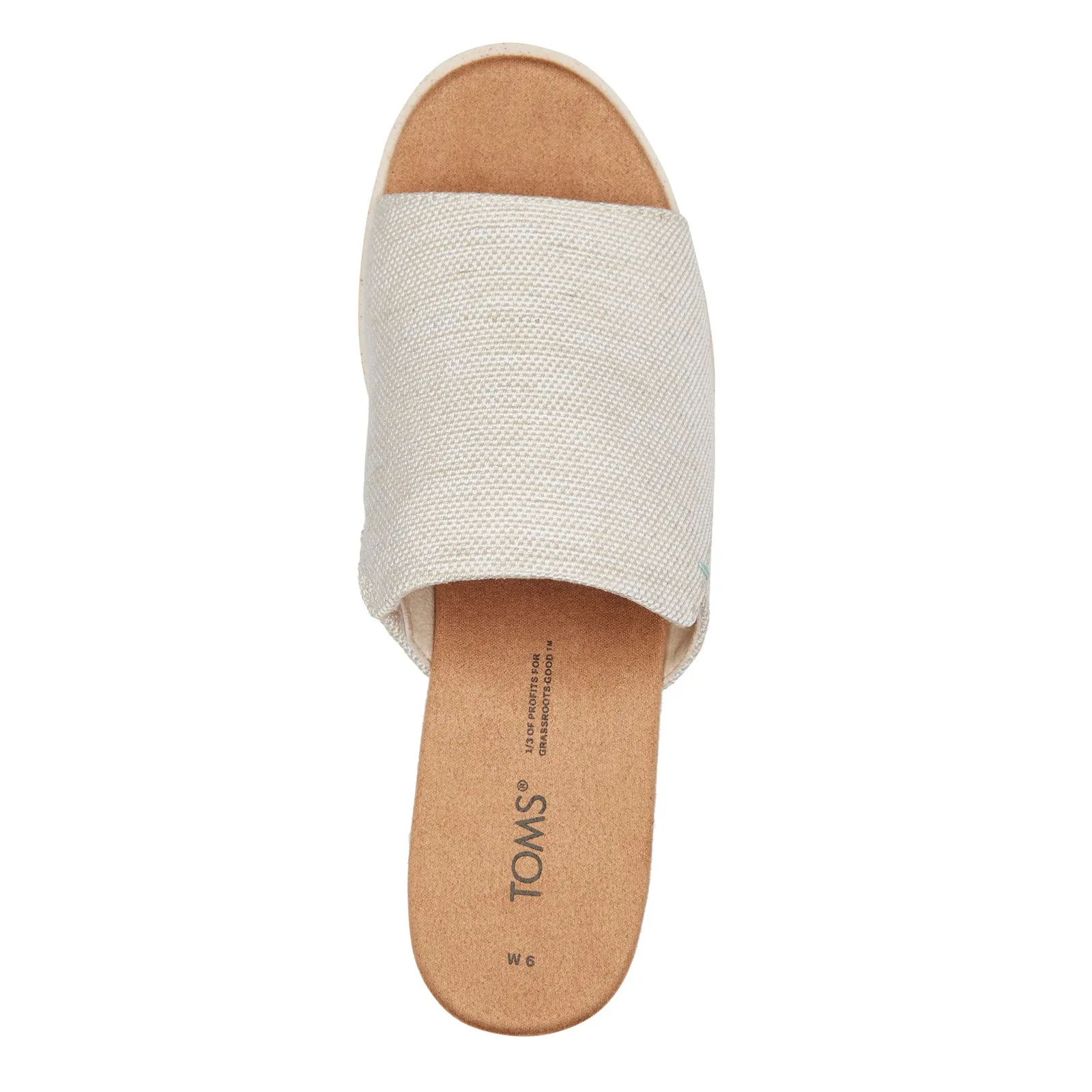 Women's Toms, Diana Mule Sandal Insole Cushion Foot Love