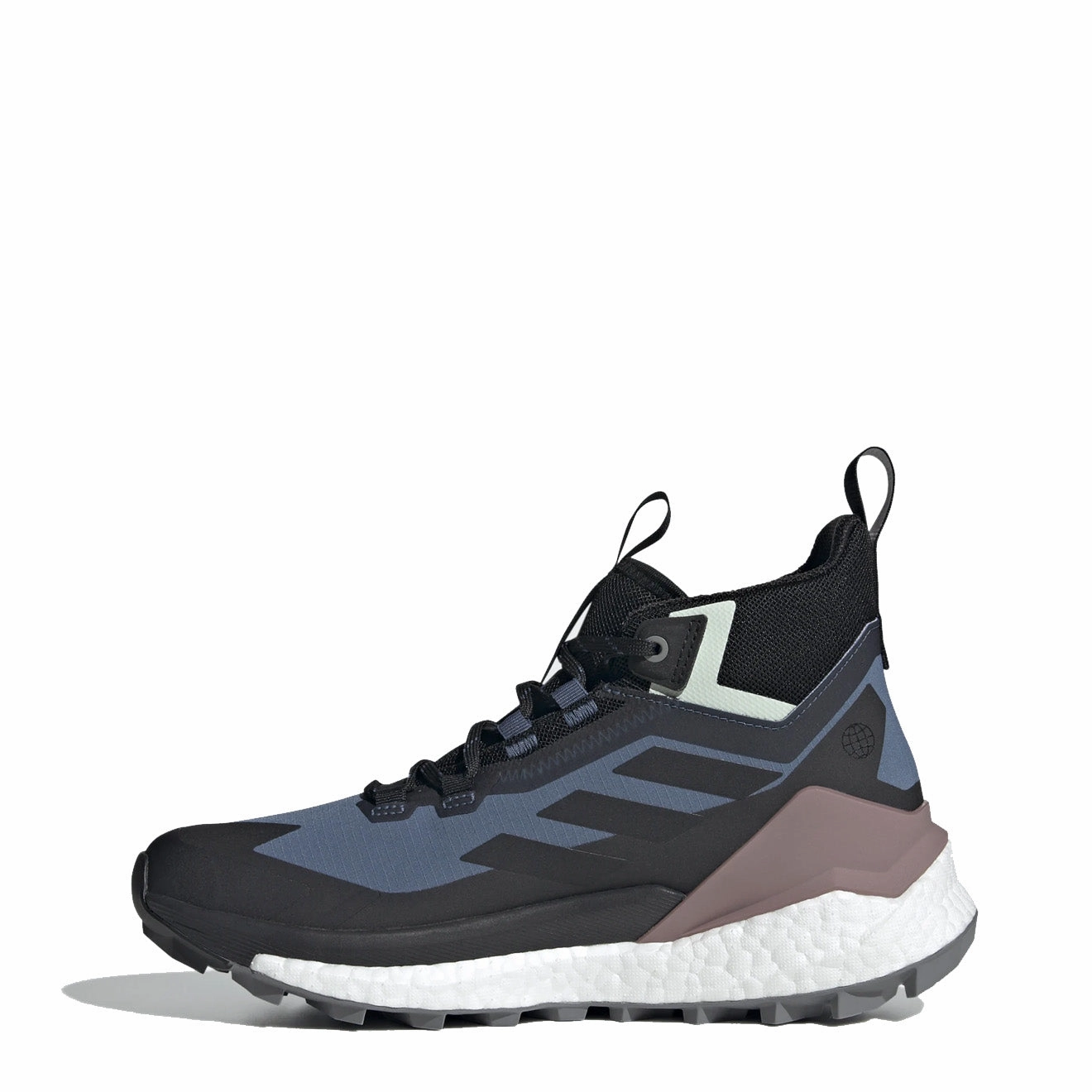 City Essentials for people who want a cushioned product Adidas Terrex Womens Free Hiker 2 Gore-Tex Hiking Shoes Wonder Steel / Core Black / Linen Green