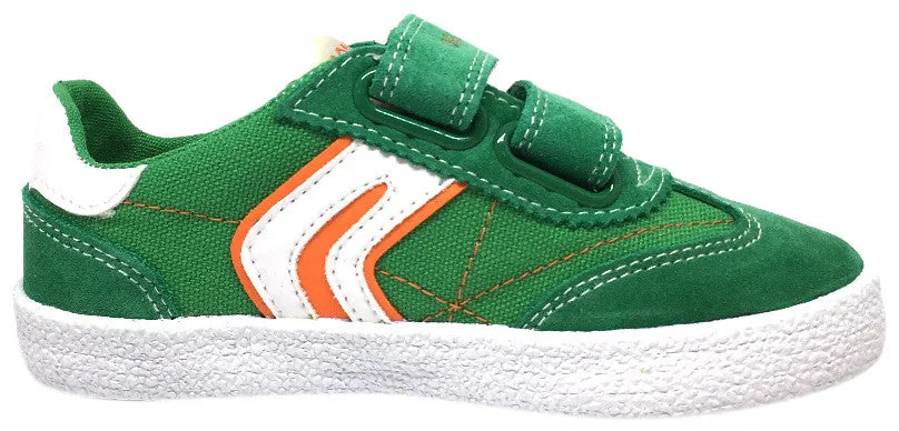 Geox Respira Boy's Suede and Canvas Double Hook and Loop Skater Sneaker Shoes, Green/Orange Asics Gel-rocket 12 Volleyball Shoes