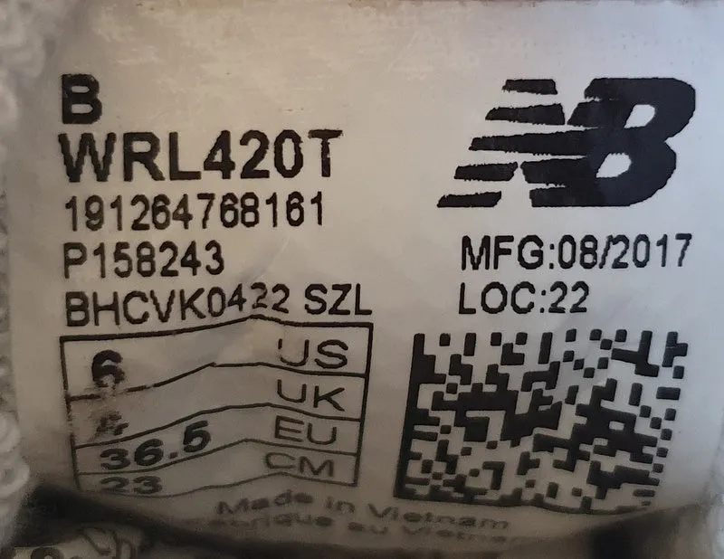 New Balance 420 Low Suede/Textile Trainers UK4/US6/EU36.5 WRL420T Pink/White New Balance 515 On Feet