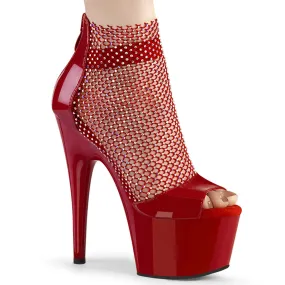 Best Shoes For Supination ADORE-765RM Pleaser Red Patent Sexy Platform Shoes (Pole Dancing Heels)